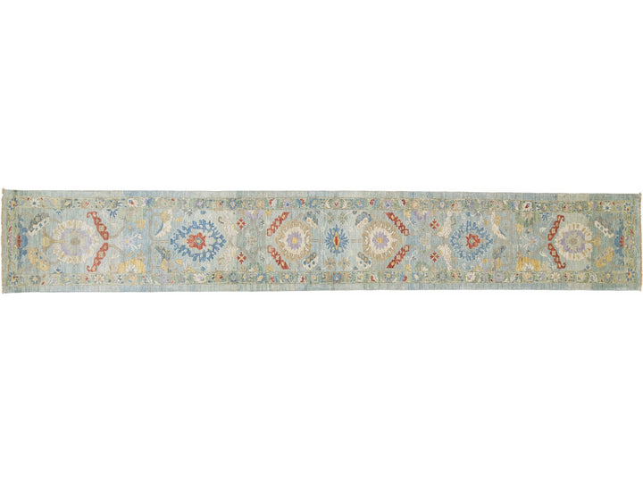 Modern Sultanabad Wool Runner 3 X 20