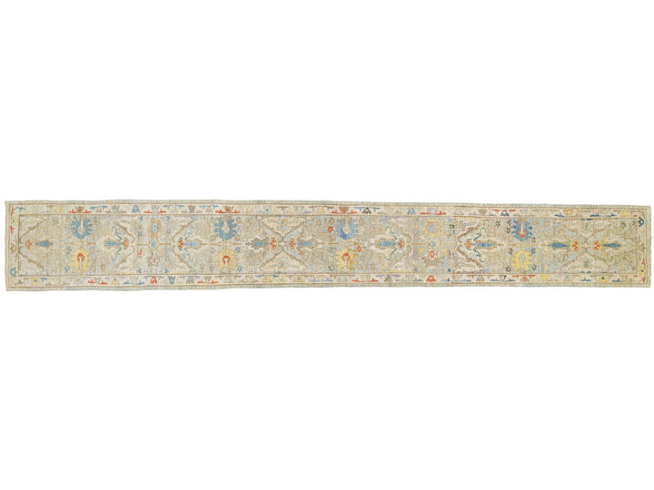 Modern Sultanabad Wool Runner 3 X 20
