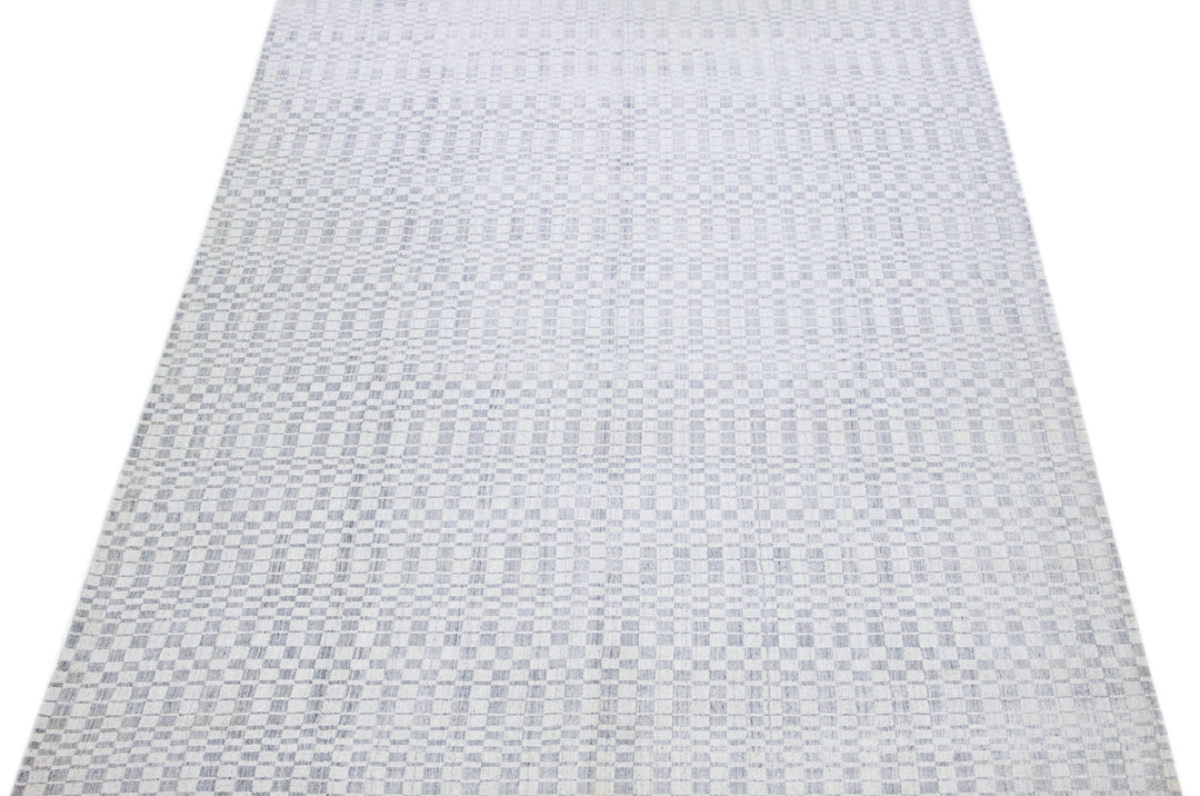 Modern Seamless Wool Rug 10 X 14