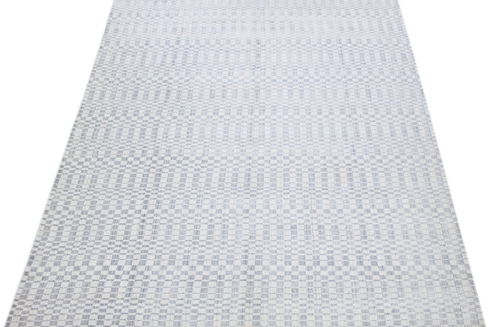 Modern Seamless Wool Rug 10 X 14