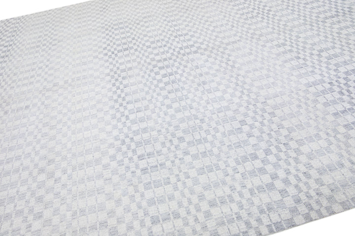 Modern Seamless Wool Rug 10 X 14