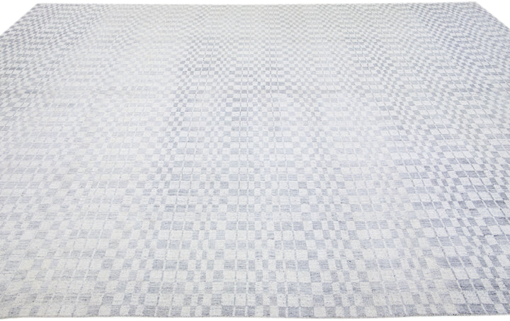Modern Seamless Wool Rug 10 X 14