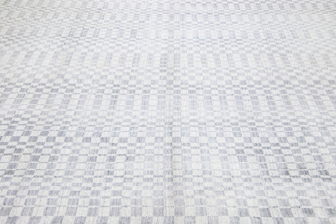 Modern Seamless Wool Rug 10 X 14
