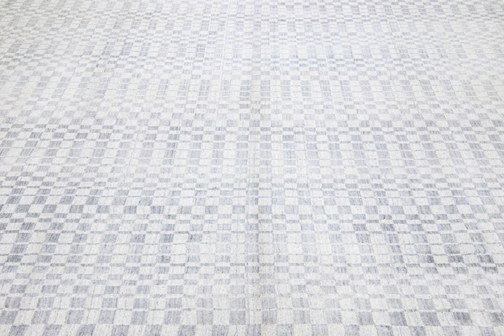 Modern Seamless Wool Rug 10 X 14