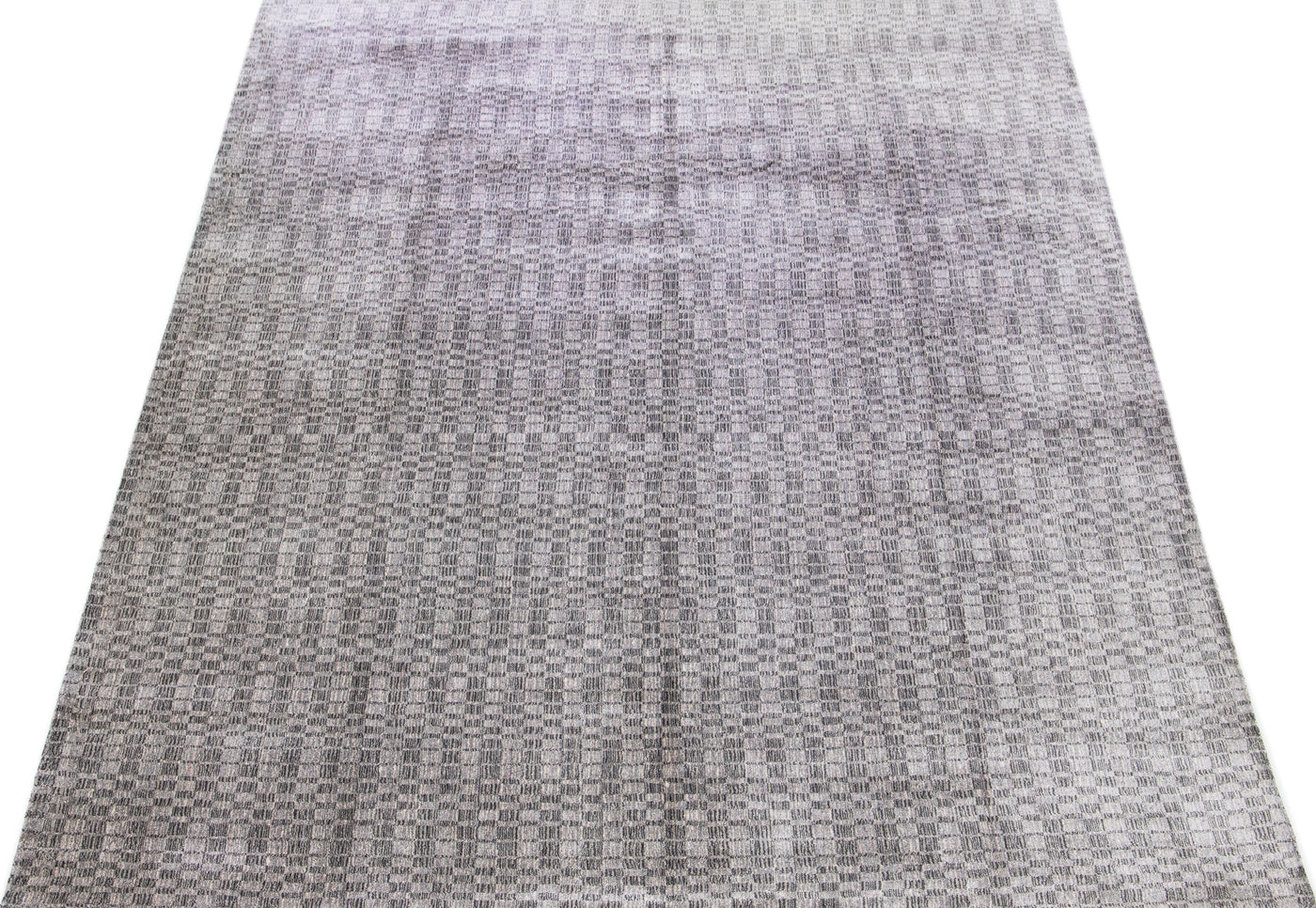 Modern Wool and Silk Rug 10 X 14