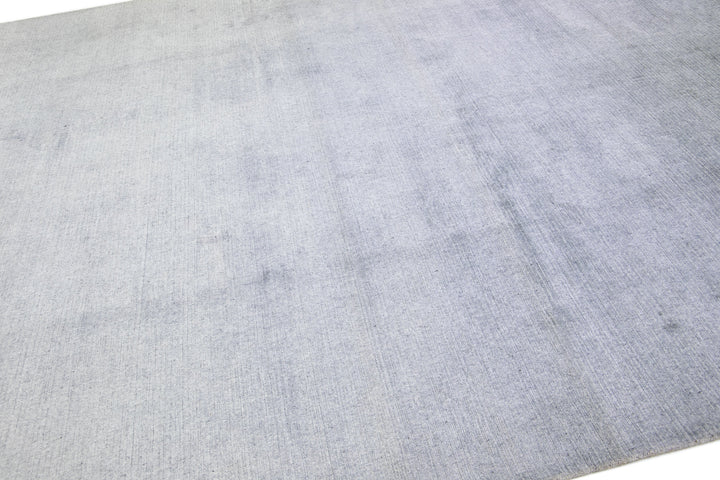 Modern Wool and Silk Rug 10 X 14