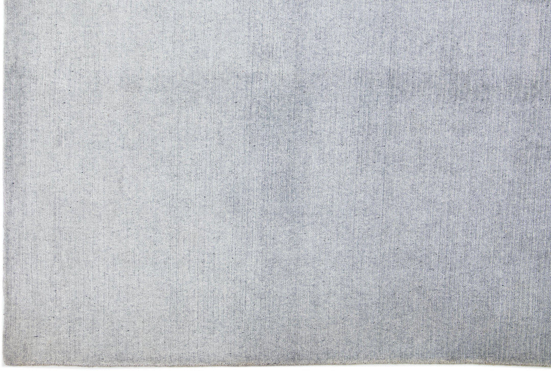 Modern Wool and Silk Rug 10 X 14