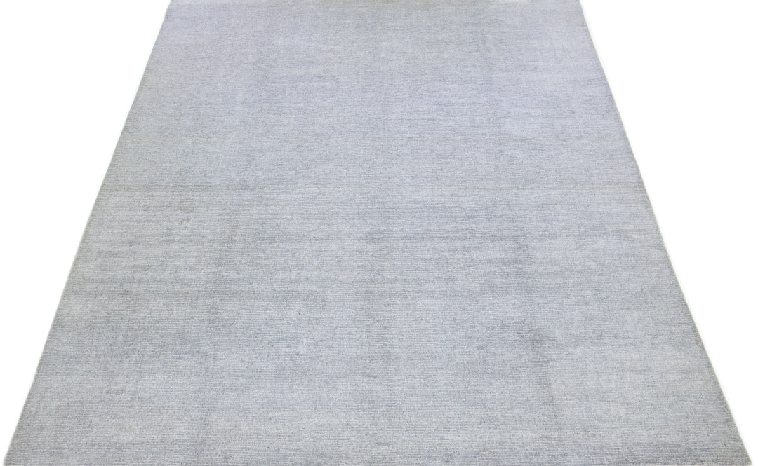 Modern Wool and Silk Rug 10 X 14