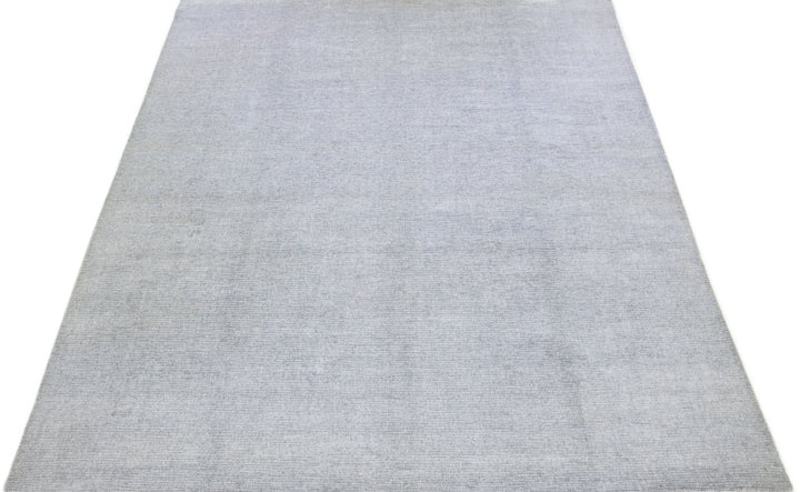 Modern Wool and Silk Rug 10 X 14