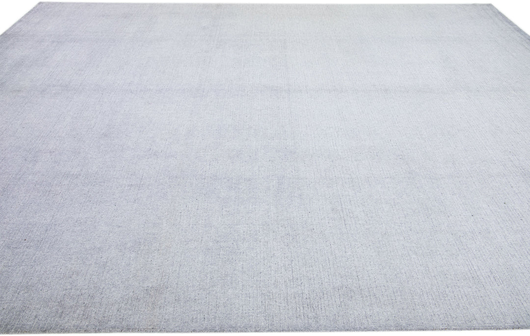 Modern Wool and Silk Rug 10 X 14