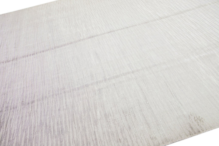 Modern Wool and Silk Rug 10 X 14
