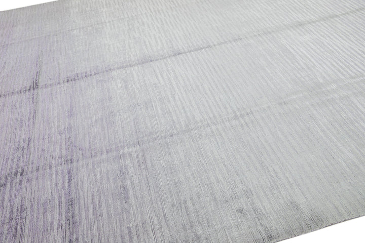 Modern Wool and Silk Rug 10 X 14