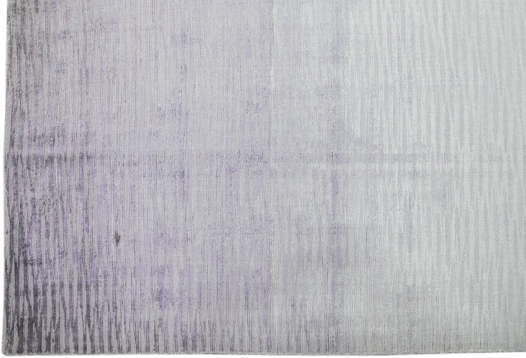 Modern Wool and Silk Rug 10 X 14
