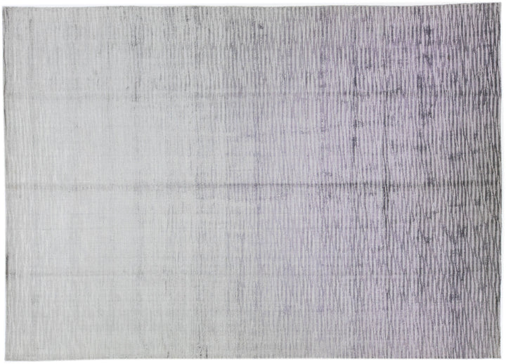 Modern Wool and Silk Rug 10 X 14