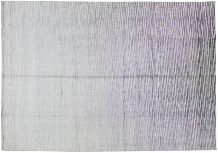 Modern Wool and Silk Rug 10 X 14