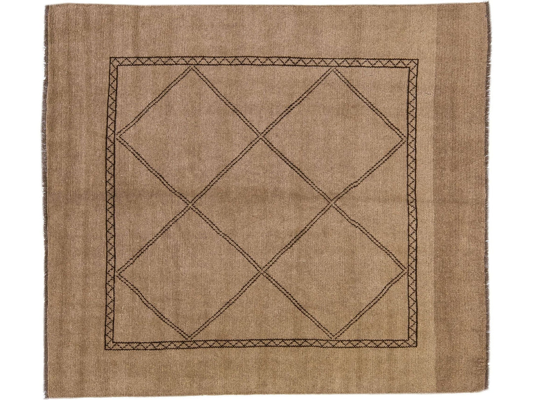 Modern Moroccan Wool Rug 7 X 8