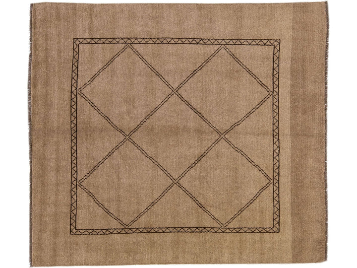 Modern Moroccan Wool Rug 7 X 8