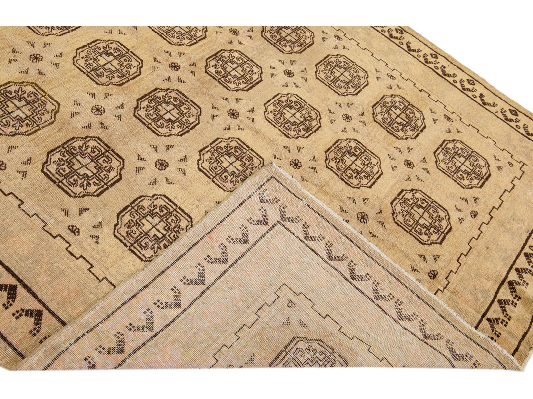 Antique Khotan Wool Rug 6 X 13