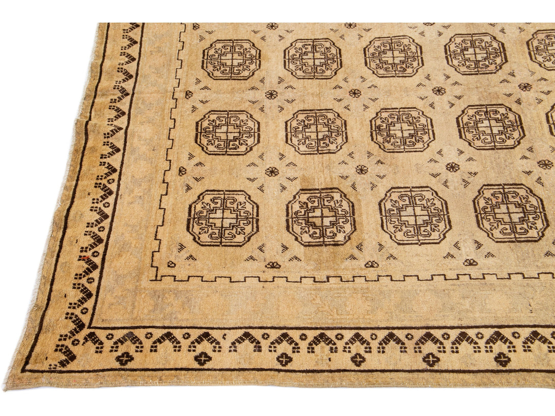 Antique Khotan Wool Rug 6 X 13