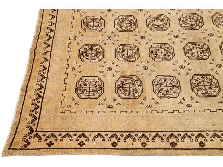 Antique Khotan Wool Rug 6 X 13