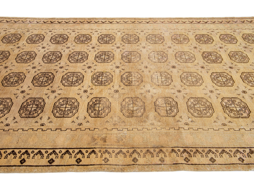 Antique Khotan Wool Rug 6 X 13