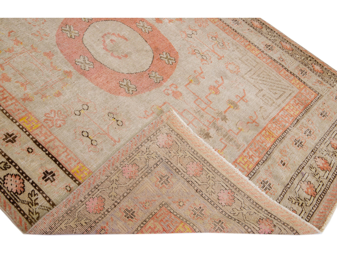 Antique Khotan Wool Rug 6 X 11