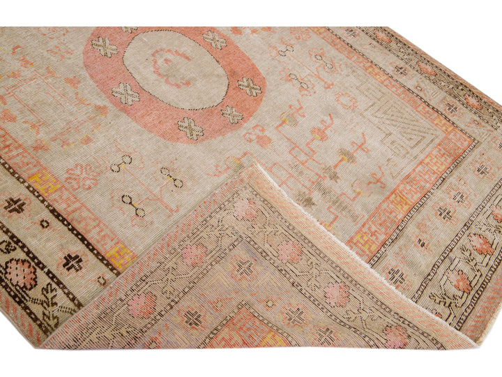 Antique Khotan Wool Rug 6 X 11