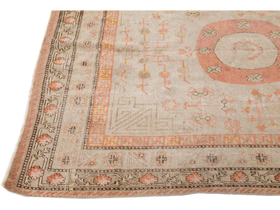 Antique Khotan Wool Rug 6 X 11
