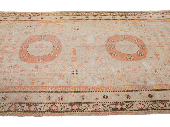 Antique Khotan Wool Rug 6 X 11