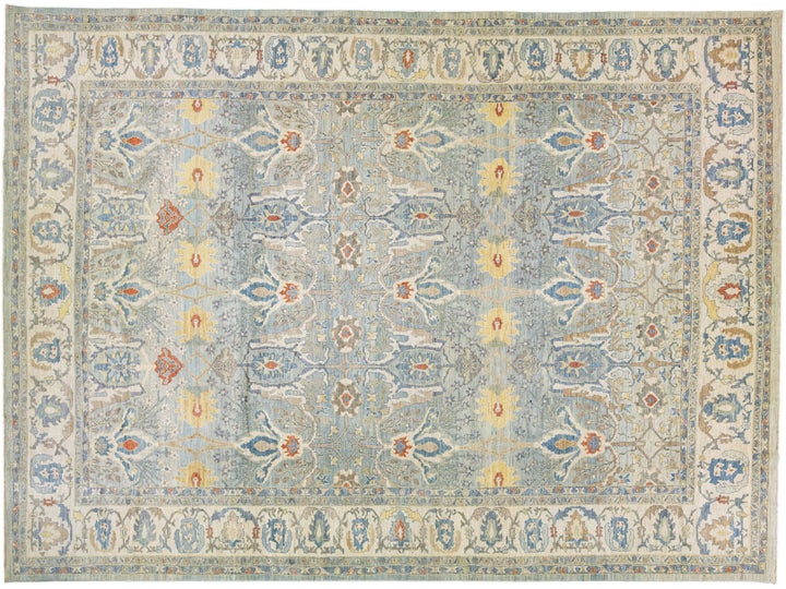 Modern Sultanabad Wool Rug 14 X 19