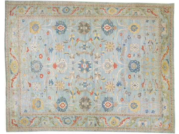 Modern Sultanabad Wool Rug 18 X 23