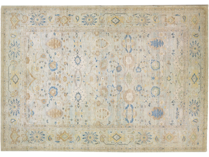 Modern Sultanabad Wool Rug 17 X 23