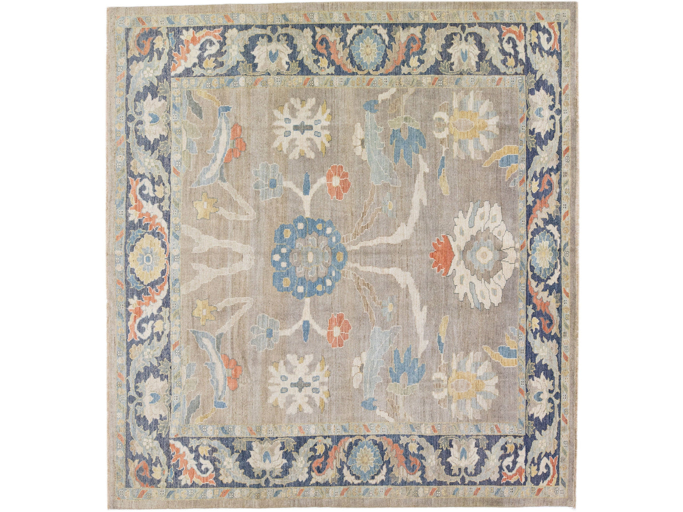 Modern Sultanabad Wool Rug 10 X 11