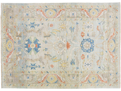 Modern Sultanabad Wool Rug 7 X 10