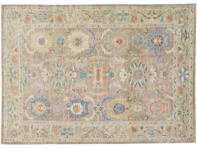 Modern Sultanabad Wool Rug 9 X 12