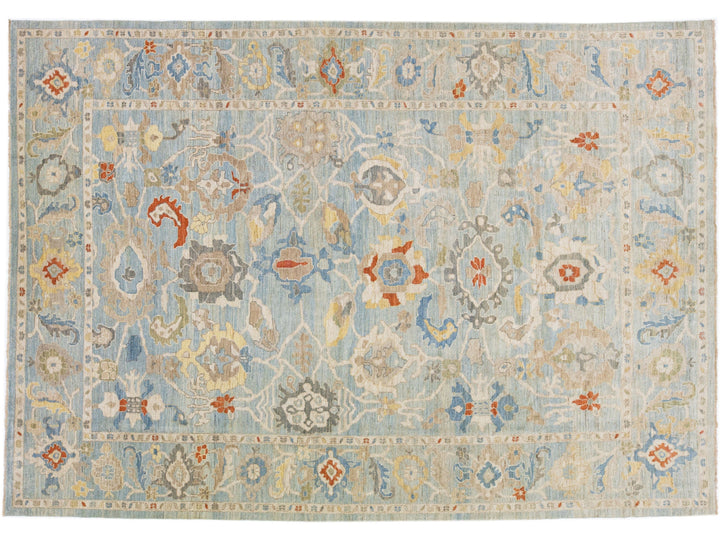 Modern Sultanabad Wool Rug 10 X 14