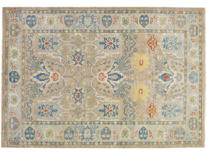 Modern Sultanabad Wool Rug 9 X 12
