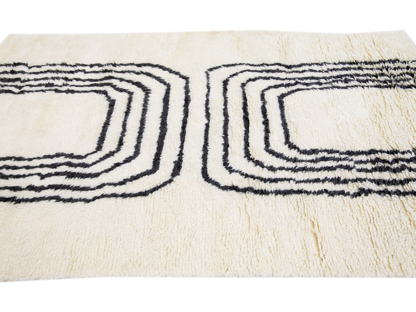 Modern Moroccan Wool Rug 5 X 8