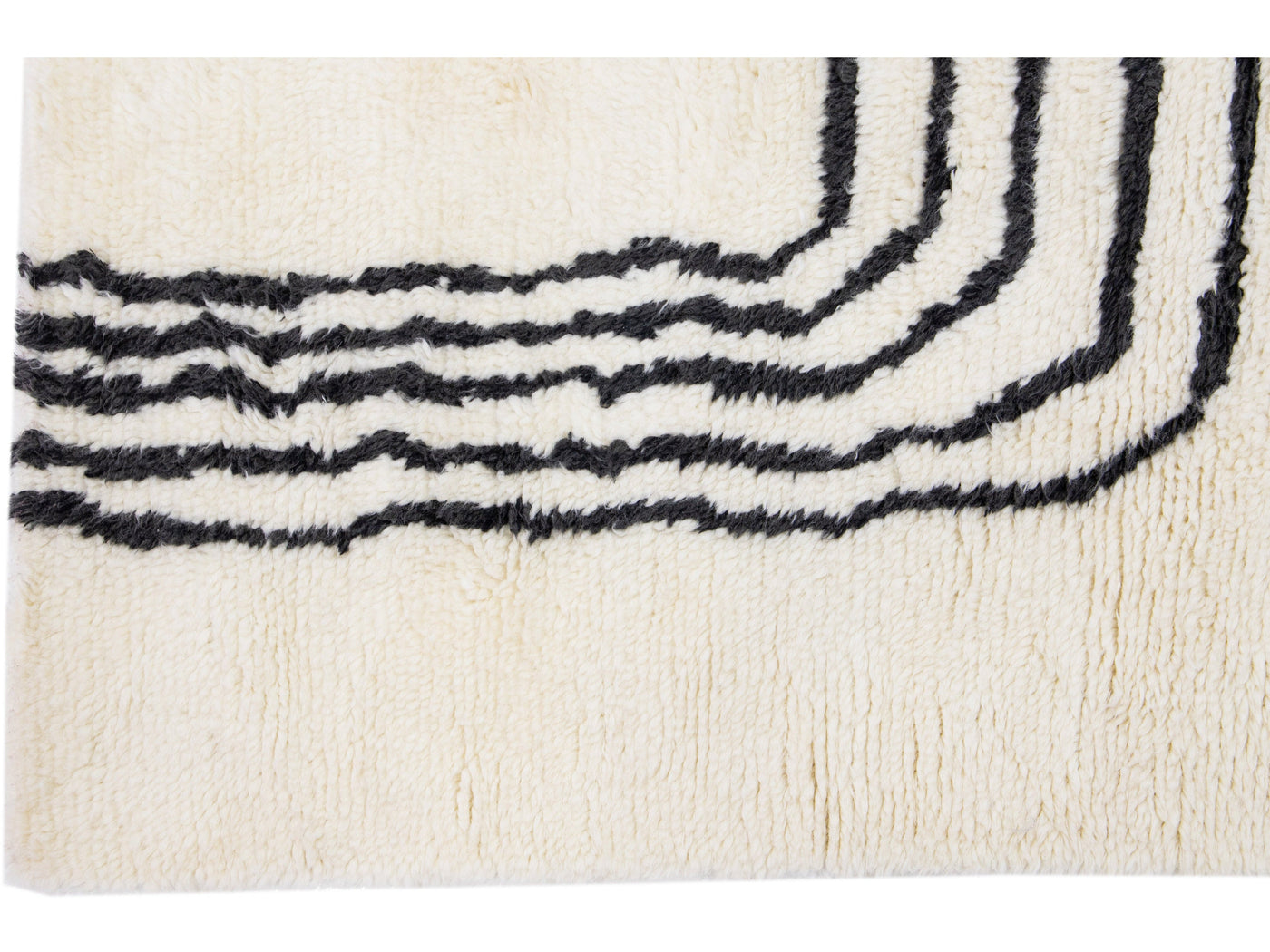 Modern Moroccan Wool Rug 5 X 8