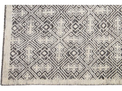 Modern Moroccan Wool Rug 9 X 12