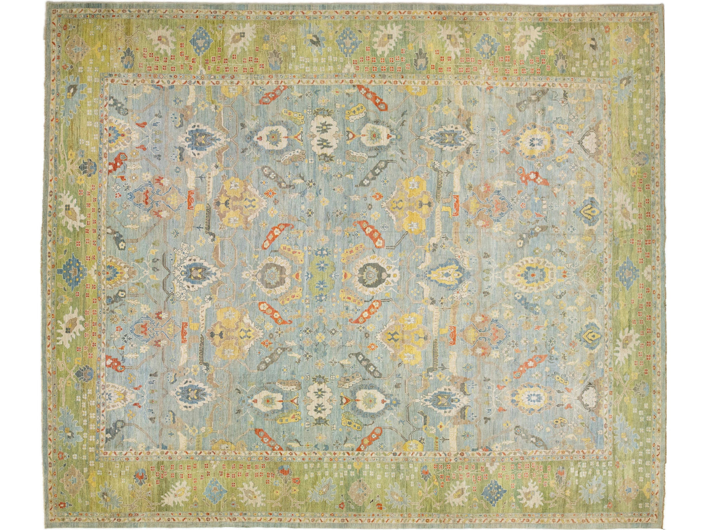 Modern Sultanabad Wool Rug 20 X 23