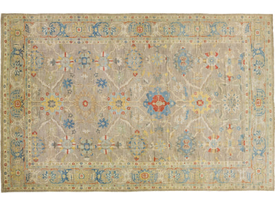 Modern Sultanabad Wool Rug 15 X 22