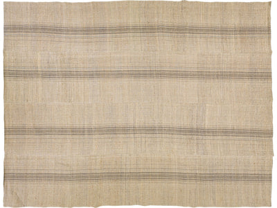 Modern Kilim Flatweave Wool Rug 10 X 13