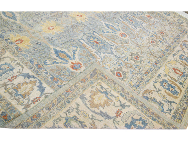 Modern Sultanabad Wool Rug 14 X 19