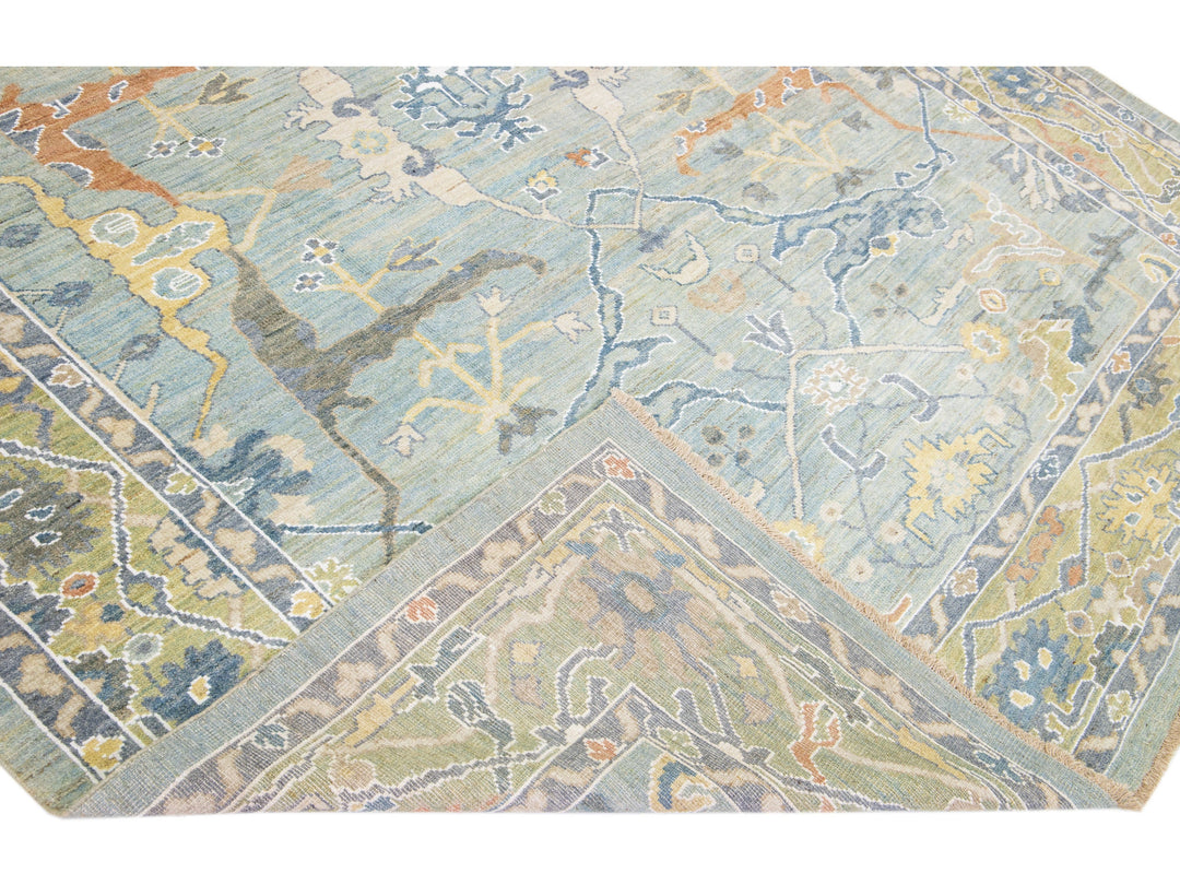 Modern Sultanabad Wool Rug 9 X 12