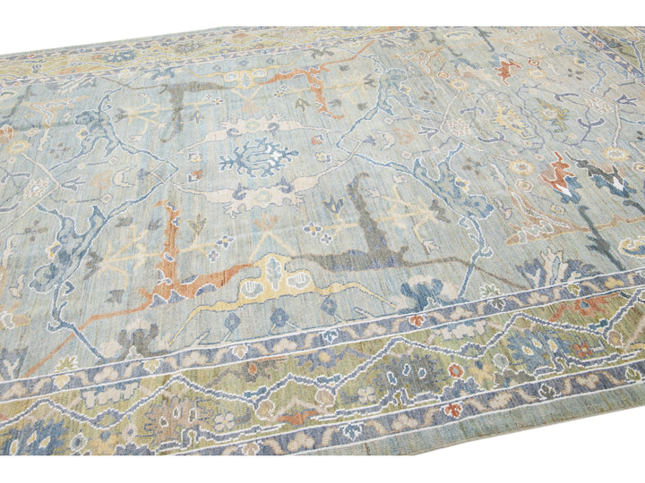 Modern Sultanabad Wool Rug 9 X 12