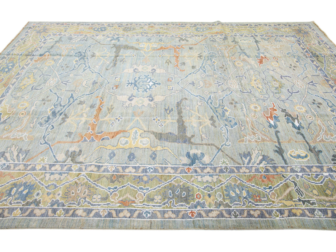 Modern Sultanabad Wool Rug 9 X 12