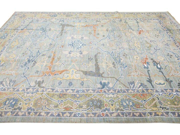 Modern Sultanabad Wool Rug 9 X 12