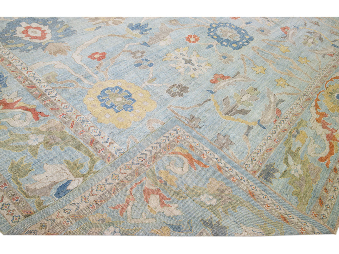 Modern Sultanabad Wool Rug 18 X 23