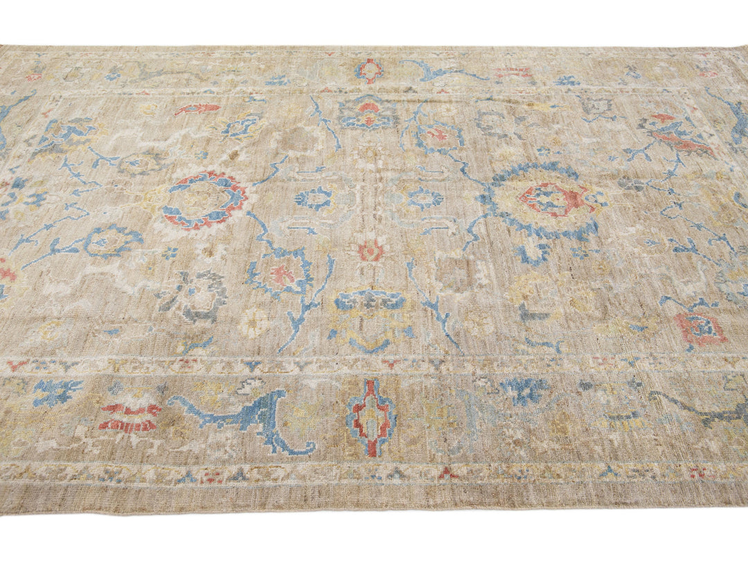 Modern Sultanabad Wool Rug 6 X 10